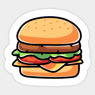 Burger Sticker